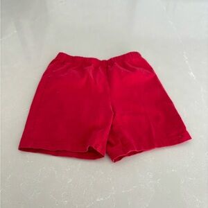 Red Cotton Shorts